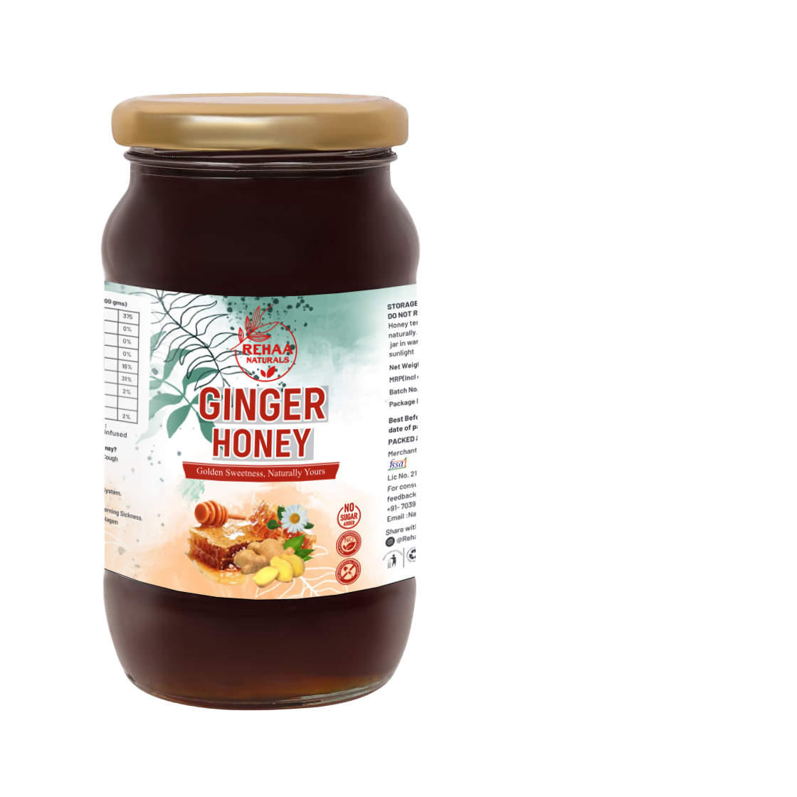Ginger-honey-front Ginger Honey - Image 1